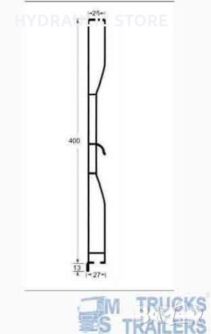 АЛУМИНИЕВ КАПАК / КАНАТА ЗА КАРОСЕРИЯ - 7650 Х 400, снимка 2 - Части - 41478640