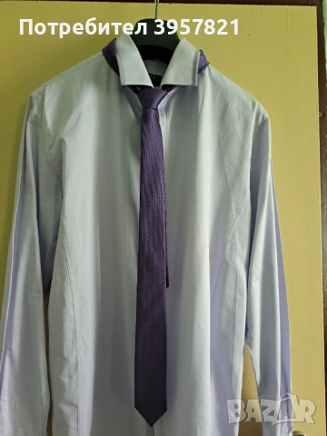 Мъжки костюм( сако ,панталон, риза и вратовръзка), снимка 7 - Спортни дрехи, екипи - 53780564