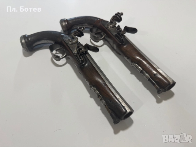 Чифт кремъчни пистолети, снимка 13 - Антикварни и старинни предмети - 52297466