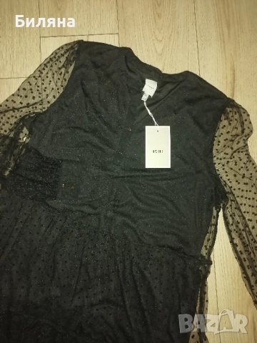 Нова черна рокля ICHI - М размер, снимка 2 - Рокли - 51475763