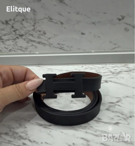 колан от естествена кожа в кутия hermes, снимка 3 - Колани - 52820257
