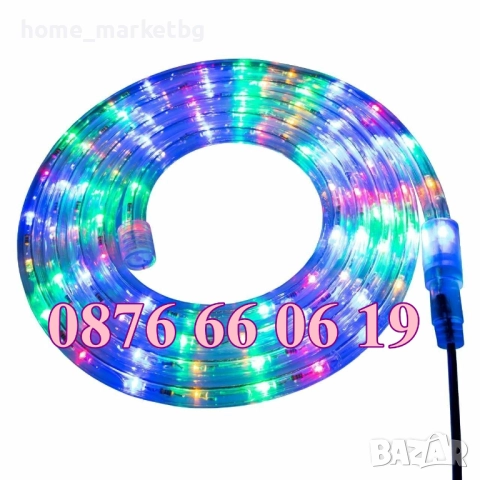 Многоцветен светещ коледен маркуч 20 м + контролер, снимка 3 - Декорация за дома - 52426391