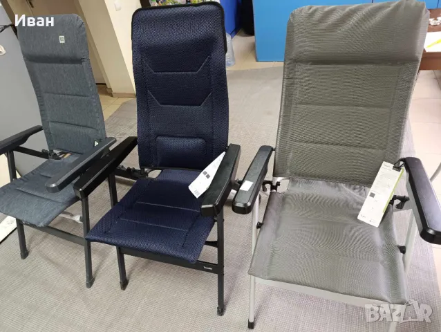 Нови! Къмпинг столове TravelLife и HiGear  . Три различни модела 