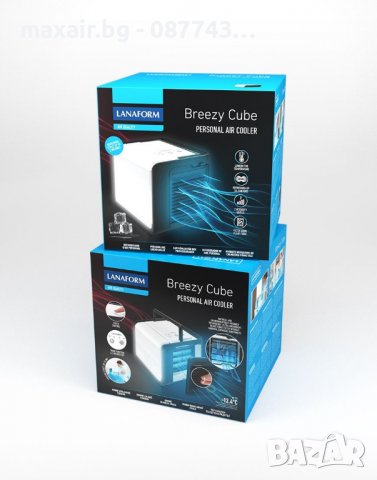 Охладител за въздух Lanaform BREEZY CUBE * Гаранция 2 години, снимка 4 - Овлажнители и пречистватели за въздух - 38729227