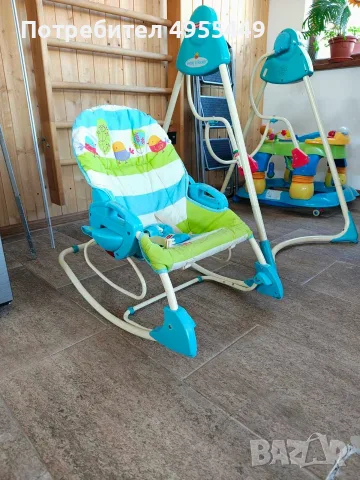 бебешка мултифункционална люлка Fisher-Price 3-in-1 Swing 'N Rocker., снимка 7 - Детски люлки - 56194192