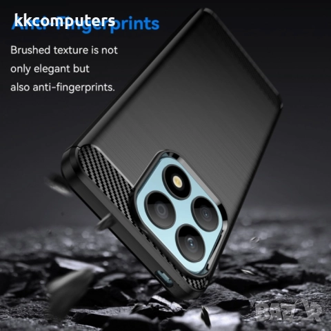 Huawei Honor X8a Удароустойчив Carbon Fiber Калъф и Протектор, снимка 3 - Калъфи, кейсове - 52506900