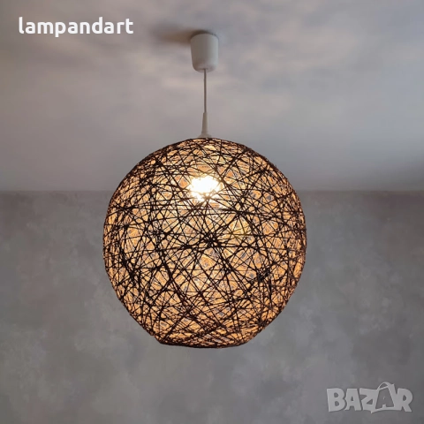 Абажур Сфера Паяжина, снимка 4 - Лампи за таван - 52588873