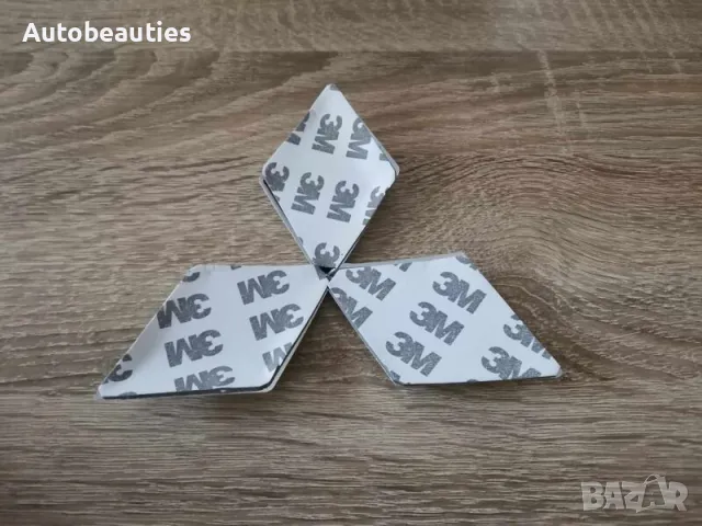 сребристо лого Mitsubishi 12.5 см, снимка 2 - Аксесоари и консумативи - 49989041