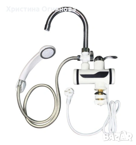 Смесител за вграждане в комплект с душ слушалка с проточен нагревател, снимка 8 - Бойлери - 53869892
