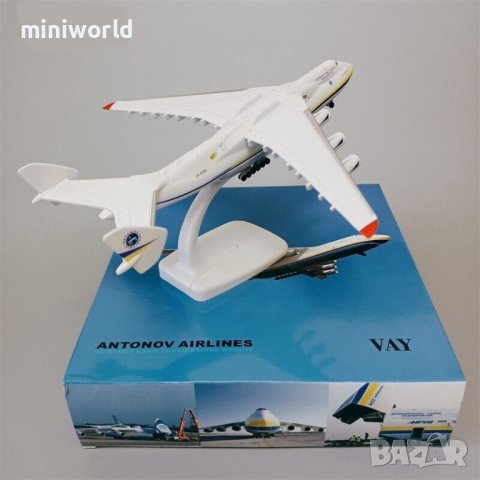 АН 225 Mriya самолет - мащаб 1:400 на Plane Diecast Aircraft моделът е нов в кутия, снимка 4 - Колекции - 44415722