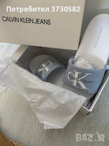 Оригинални чисто нови чехли Calvin Klein - 38 номер, снимка 1 - Чехли - 40898726