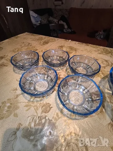Стъклен сервиз от гравирано стъкло (НОВ), снимка 4 - Сервизи - 49748368