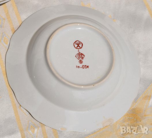 Руски порцеланови чинии 3 броя, снимка 4 - Чинии - 41286133