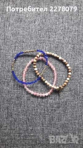 Гривна от черешов кварц - ръчна изработка, снимка 2 - Гривни - 50996586