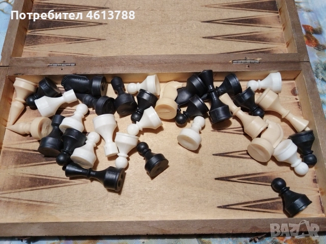 Стар малък шах, снимка 6 - Антикварни и старинни предмети - 52726576