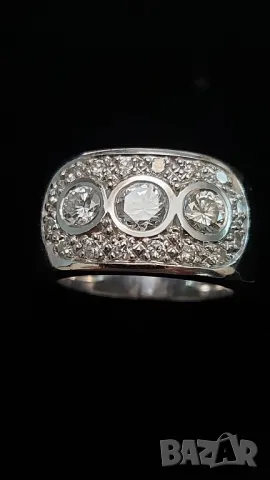 Златен пръстен с брилянти