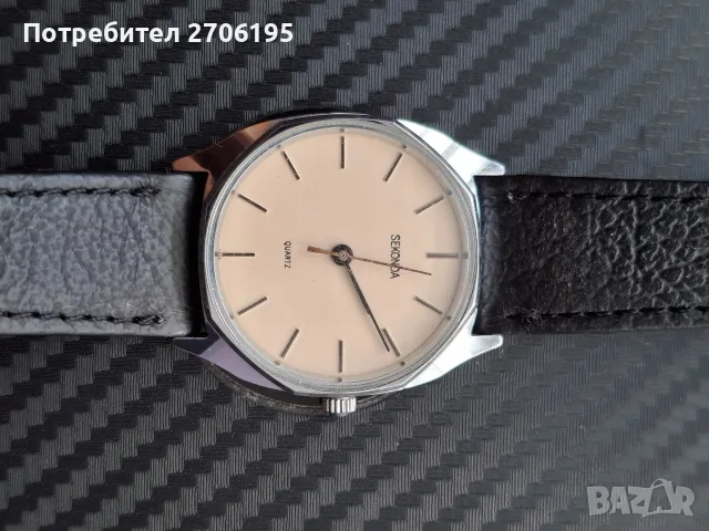Винтидж мъжки часовник Sekonda Quartz, снимка 4 - Мъжки - 55969298