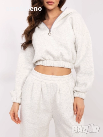 Дамски комплект от две части с цип на деколтето, 2цвята , снимка 5 - Комплекти - 52857314