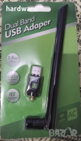 безжична лан карта ac600 wi-fi dual band usb adapter