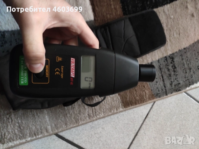 Лазерен тахометър VOLTCRAFT DT-IL, снимка 3 - Измервателни инструменти - 51819472