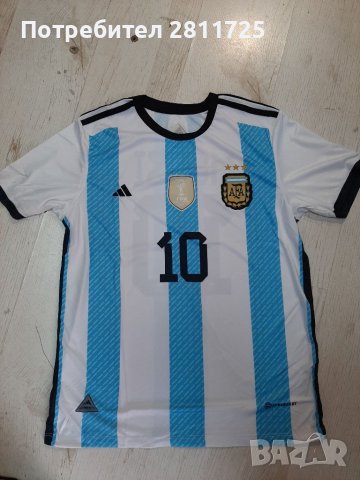Тениска Меси Аржентина три звезди , снимка 2 - Футбол - 39143373
