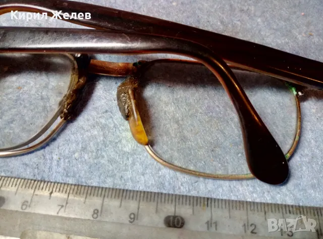 СТАРИ ДИОПТРИЧНИ ОЧИЛА с РАМКА с ДЕБЕЛА МАРКИРАНА ПОЗЛАТА 20 МИКРОНА 27194, снимка 9 - Антикварни и старинни предмети - 47541365