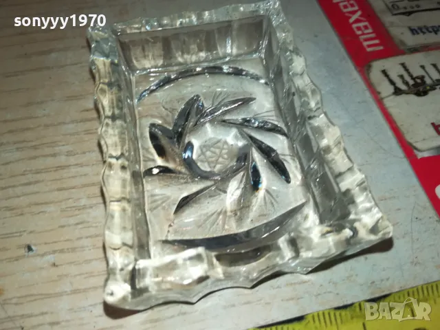 МАЛЪК СТЪКЛЕН ПЕПЕЛНИК 1405251108, снимка 10 - Антикварни и старинни предмети - 50282058