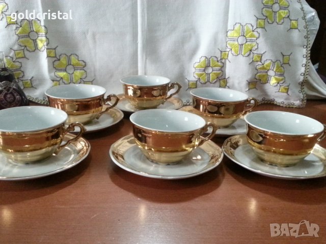 Стар български порцелан чаши за чай , снимка 1 - Антикварни и старинни предмети - 41776219