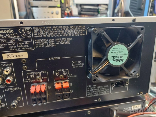 Усилвател Panasonic SA-HE70 A/V Receiver with Dolby Digital, снимка 4 - Ресийвъри, усилватели, смесителни пултове - 52479705