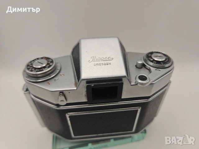 Exa II лентов фотоапарат carl zeiss jena t 1:2,8 f50 ihagee, снимка 6 - Фотоапарати - 53602364