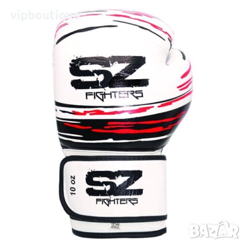 Боксови Ръкавици Ест. Кожа MADNESS White Black Red, снимка 2 - Бокс - 41548912