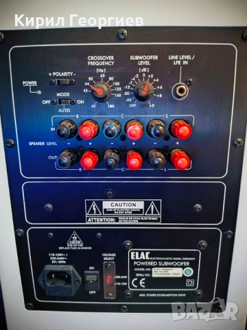 Активен Subwoofer Elac 111.2 ESP, снимка 4 - Тонколони - 52674268