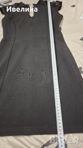 Дамска черна рокля , снимка 6 - Рокли - 50609169