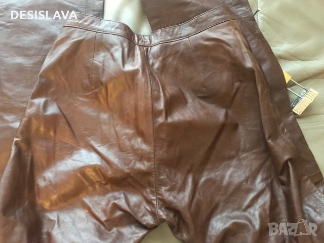 POLO RALPH LAUREN кожени дамски панталони XS/S, снимка 9 - Панталони - 34476532