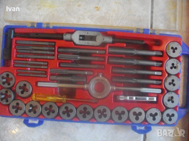 Резбонарезна цолова плашка размер 5-21 мм за въшна/вътрешна резба, снимка 7 - Други инструменти - 42267782