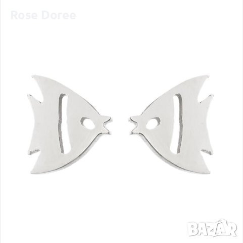 RD 456 Рибка в сребристо медицинска стомана риби рибки риба безплатна доставка подарък, снимка 1