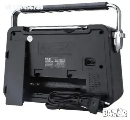 Ретро радио +соларен панел+ акумулатор , MP3 , със стилен дизайн, VXR, снимка 3 - Радиокасетофони, транзистори - 49699962