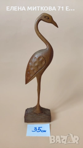 Дървени фигури на птици -ръчна изработка, снимка 9 - Други ценни предмети - 53788121