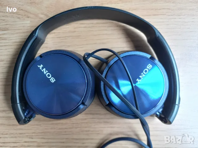 Сгъваеми жични слушалки Sony (Сини) – Нови, снимка 3 - Слушалки и портативни колонки - 55970684