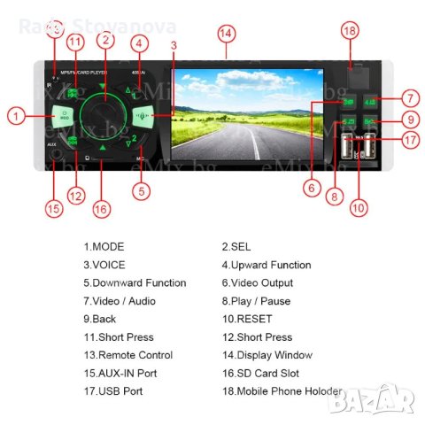 МОБИЛЕН СТЕРЕО MP5 PLAYER 4.1INCH, снимка 3 - Друга електроника - 40998079