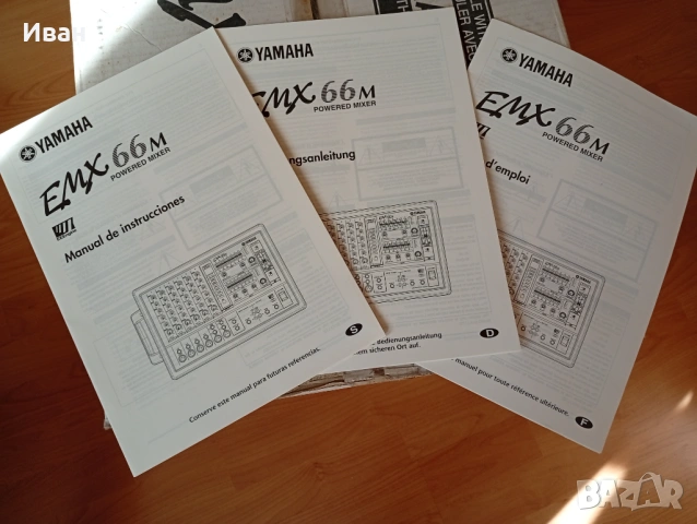 Yamaha EMX 66m, снимка 7 - Ресийвъри, усилватели, смесителни пултове - 53534181