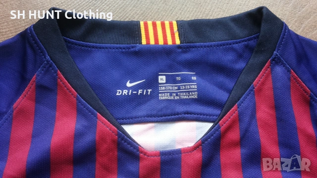 NIKE FC BARCELONA Kids Football T-Shirt Размер 13-15 г / 158-170 см детска футболна тениска 6-66, снимка 10 - Детски тениски и потници - 53126633