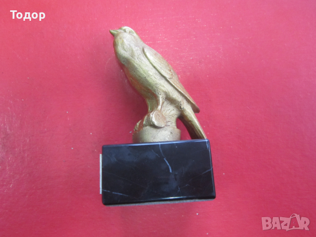 Невероятна бронзова пластика статуетка фигура 1972, снимка 4 - Колекции - 36169426