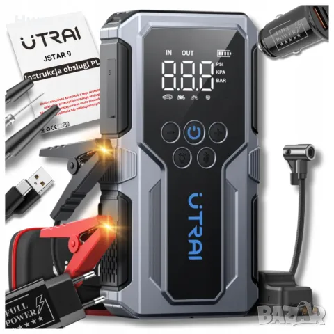 Мощен Jump Starter и Компресор за гуми UTRAI