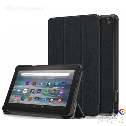Amazon Fire 7 (2022) Кожен Калъф и Протектор, снимка 6 - Калъфи, кейсове - 50964055