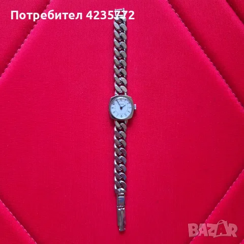 Оригинална посребрена механична дамска Dugena., снимка 2 - Дамски - 56077330
