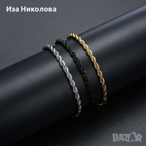 Верижка от медицинска стомана, снимка 4 - Колиета, медальони, синджири - 41267242