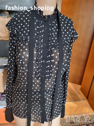 Дамска риза на точки Karen Millen, ,размер S, снимка 2 - Ризи - 52031502