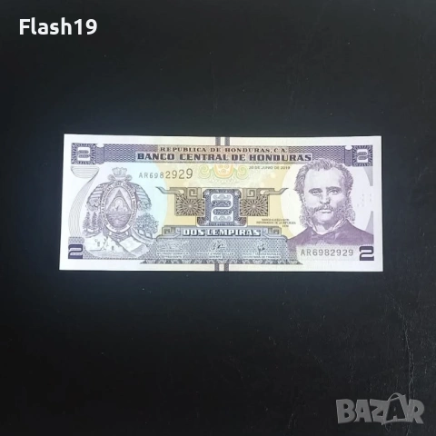 ⭐ Хондурас 2 лемпира 2019 г. UNC ⭐