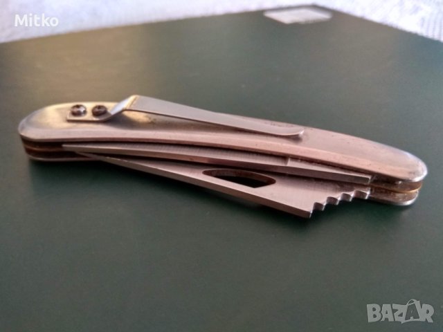 Стар немски ловджийски бръснач + нож, снимка 3 - Ножове - 44447071